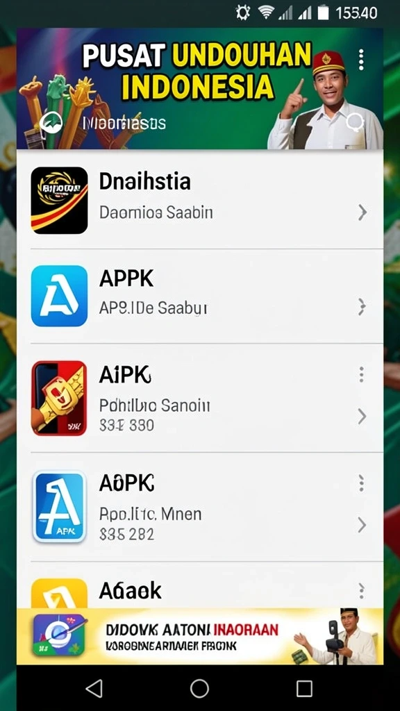 Tampilan awal permainan yang menarik.