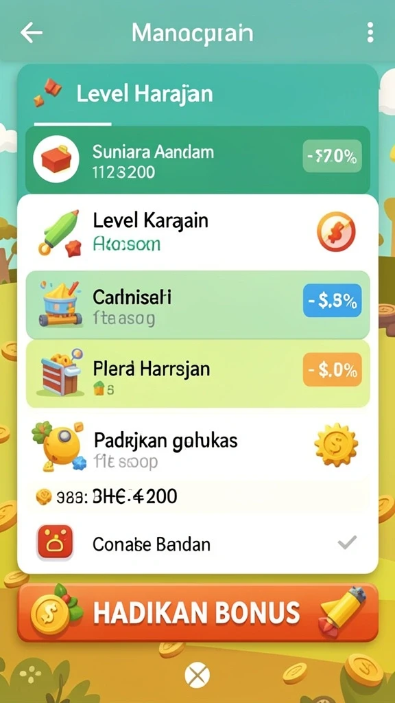 Karakter dengan desain yang menarik dan unik.