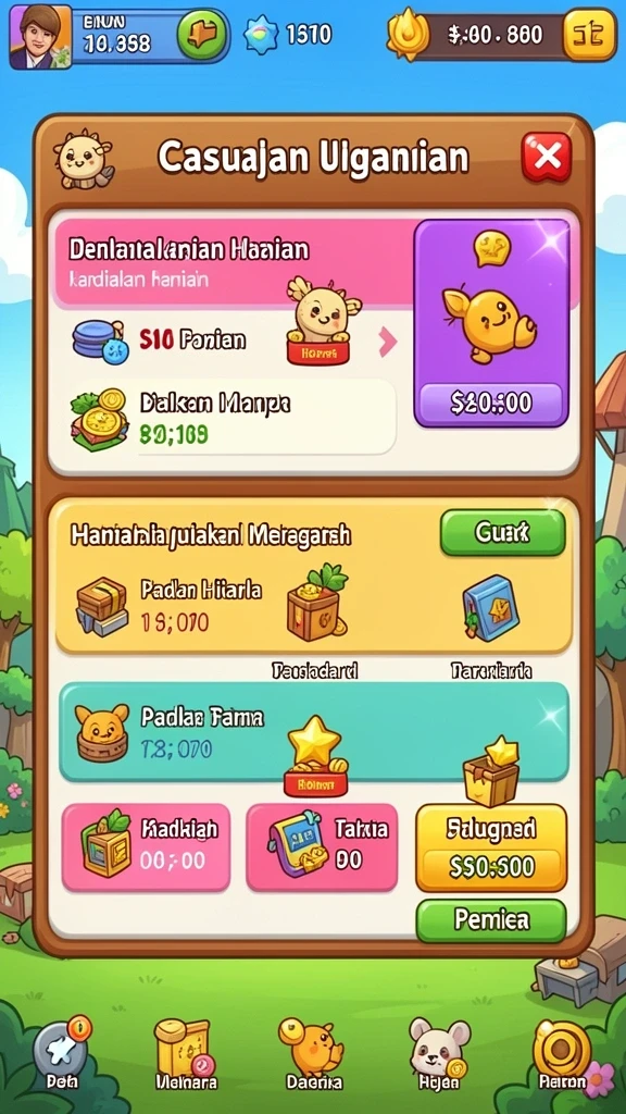 Mode permainan yang bervariasi dan menarik.