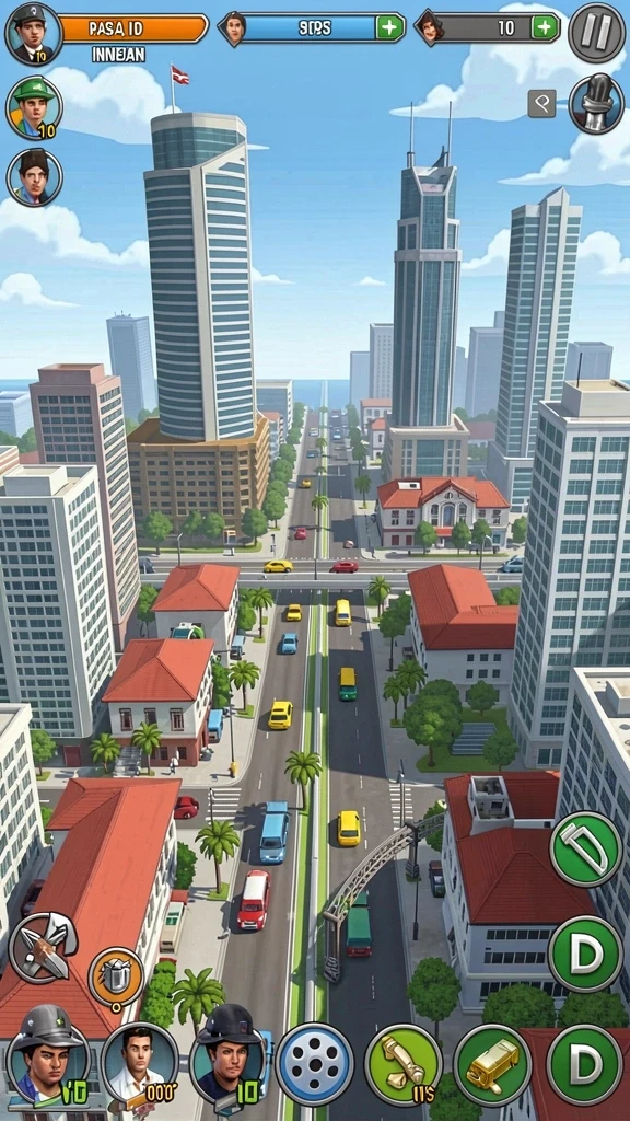 Visual menawan dari dunia yang dapat dieksplorasi.