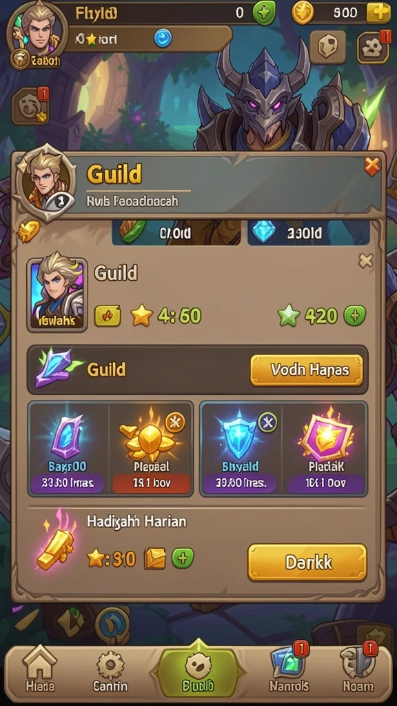 Screenshot dari mode permainan baru yang menantang.