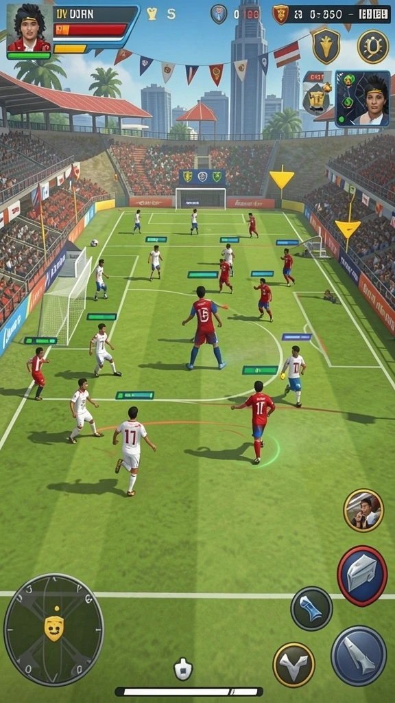 Screenshot menunjukkan karakter utama dalam aksi.