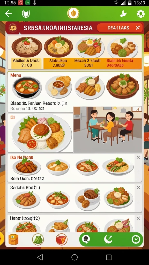 Pilihan karakter yang beragam dan unik.