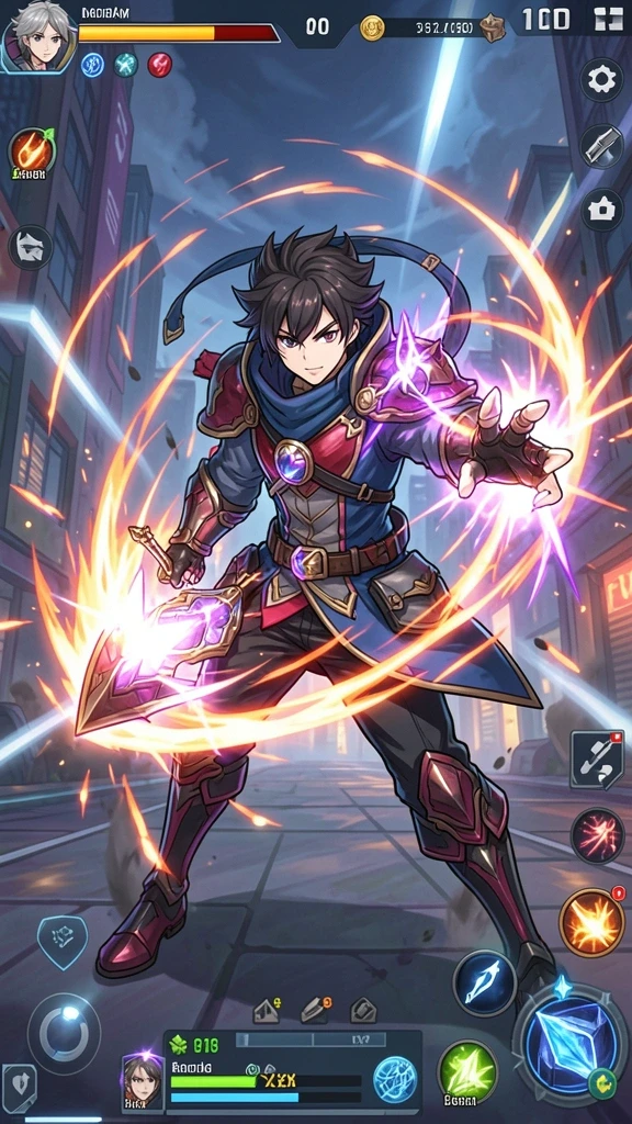 Tampilan awal game dengan pilihan mesin slot.