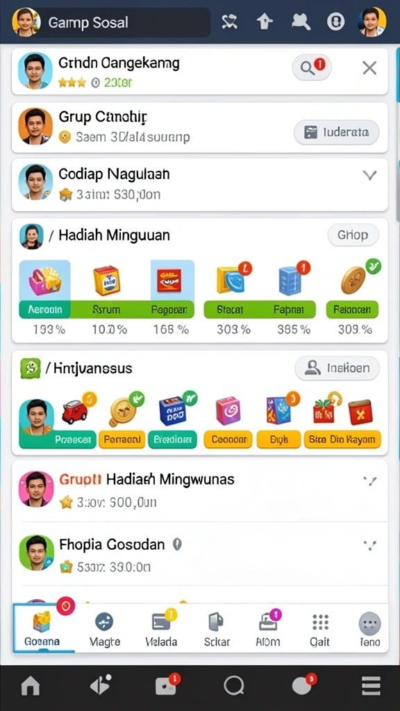 Tangkapan layar dengan grafis menawan dari MENARA4D.