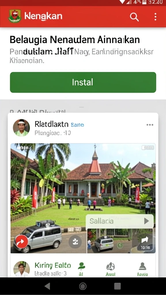 Tampilan menarik dengan berbagai pilihan permainan.