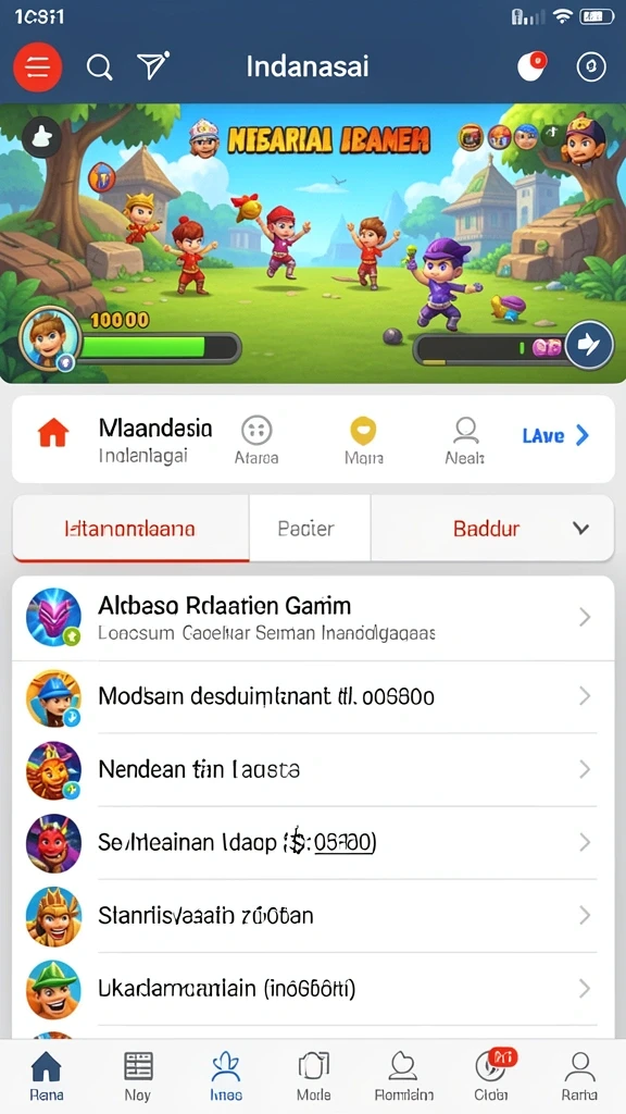 Tampilan awal yang menarik dan mudah dipahami.