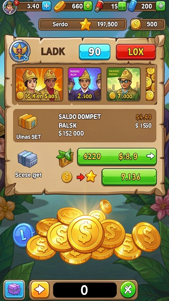 Tampilan utama game dengan grafik yang menarik.