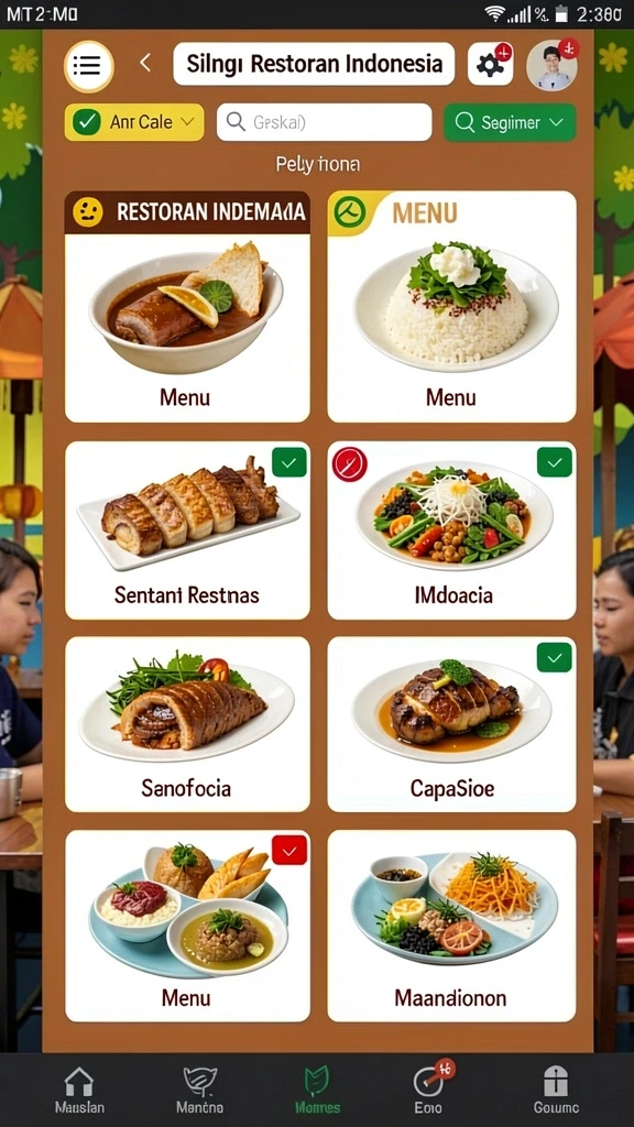 Tampilan antarmuka pengguna yang menarik dan mudah dinavigasi.