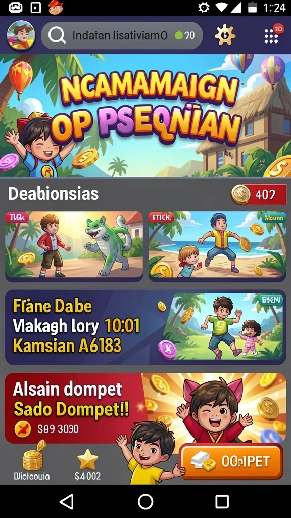 Level yang penuh tantangan dan petualangan.