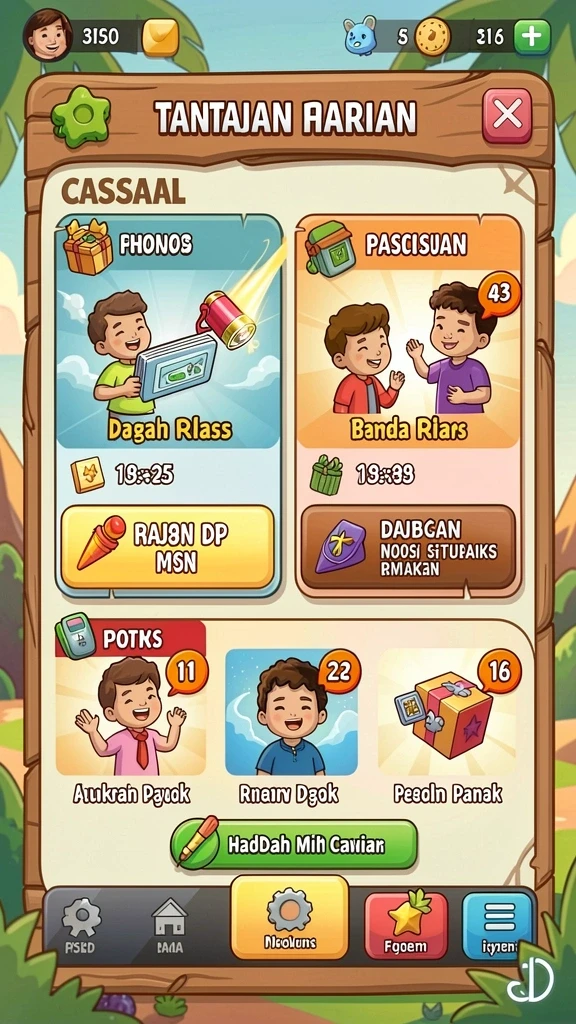 Tampilan antarmuka yang bersih dan menarik.