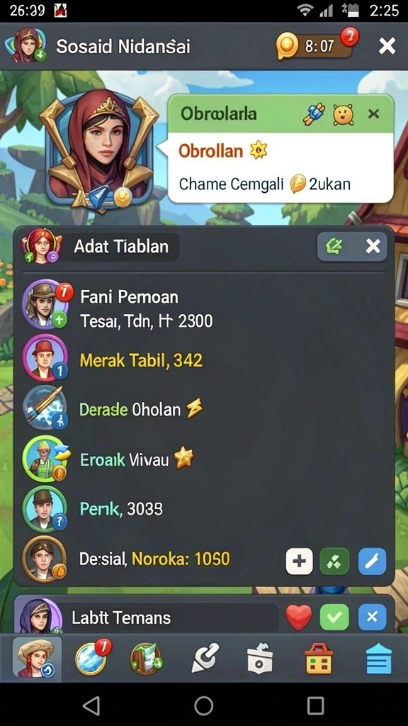 Beragam tema permainan yang selalu diperbarui.