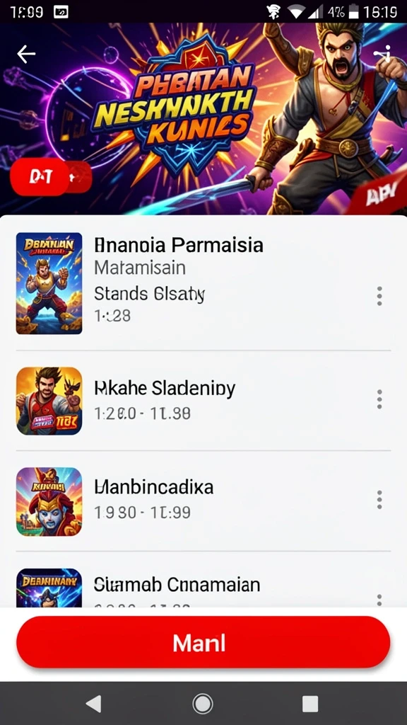 Tampilan permainan slot yang memukau.